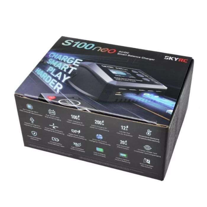 Зарядное устройство для дрона SkyRc S100 Neo LiPo 1-6s 200W AC/DC 200W (S100neo) изображение 7