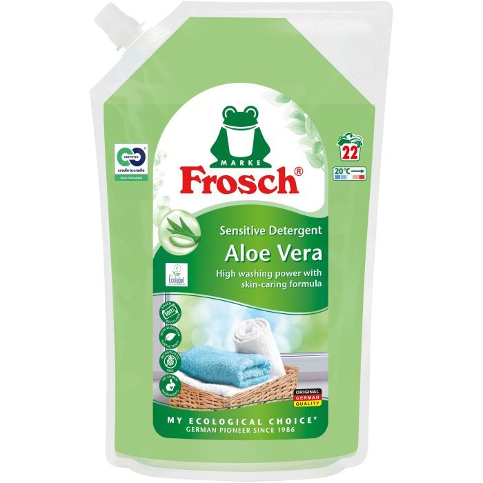 Гель для стирки Frosch Aloe Vera Sensitiv Дой-пак 1.5 л (4009175968265)