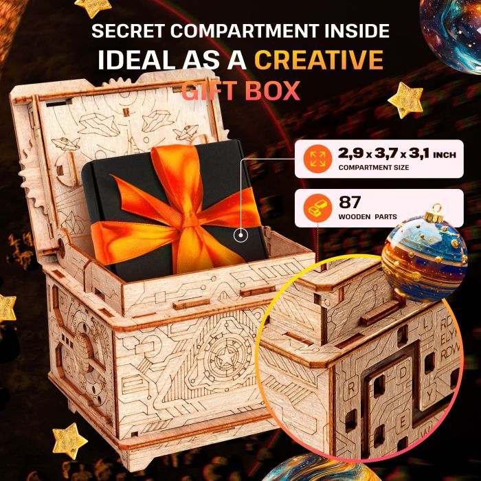Головоломка EscapeWelt Деревянная Orbital Box (50005) изображение 10