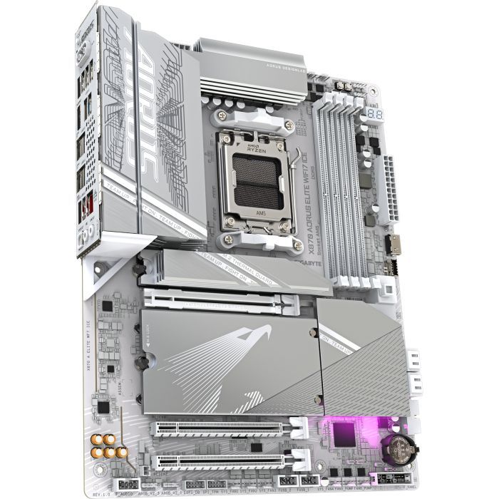 Материнская плата GIGABYTE X870 AORUS ELITE WIFI7 ICE (X870 A ELITE WF7 ICE) изображение 3