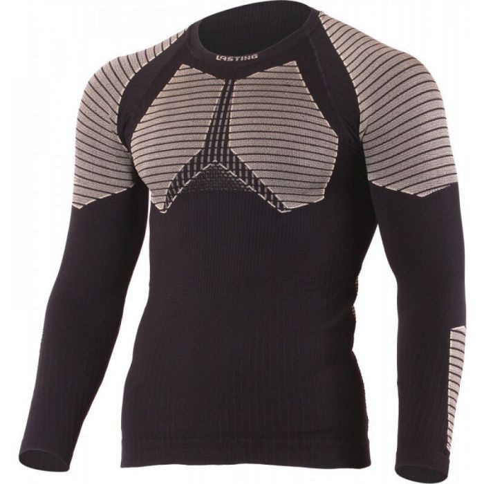 Термокофта Lasting Werolo 9070 - XXL/XXXL - чорний/сірий (002.001.3000)