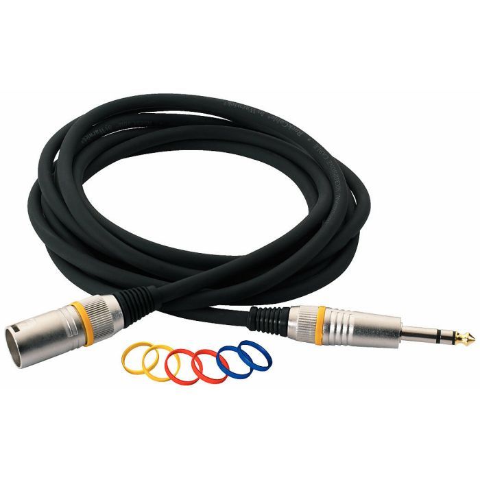 Мікрофонний кабель RockCable Microphone Cable - XLR (m) / TRS Jack 3m (RCL 30383 D7 M BA) зображення 2
