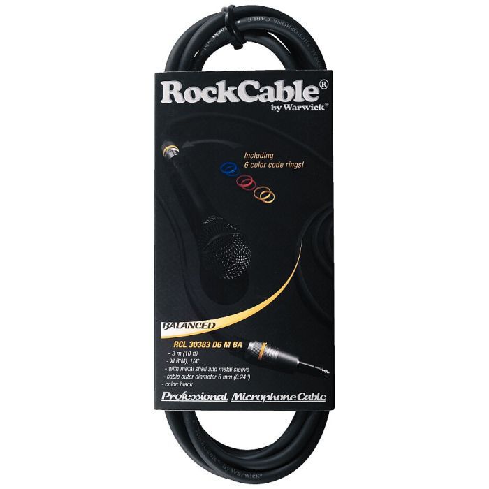 Мікрофонний кабель RockCable Microphone Cable - XLR (m) / TRS Jack 3m (RCL 30383 D7 M BA) зображення 3