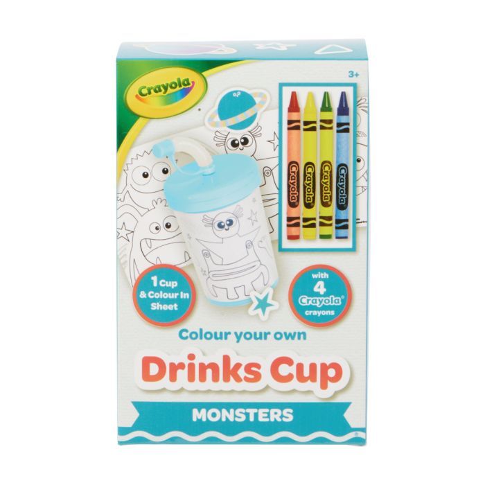 Набор для творчества Crayola Стаканчик-раскраска Монстры С карандашами (15765-A) изображение 4