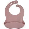 Нагрудничок Canpol babies DOTS силіконовий з кишенькою, рожевий (51/029_pin)