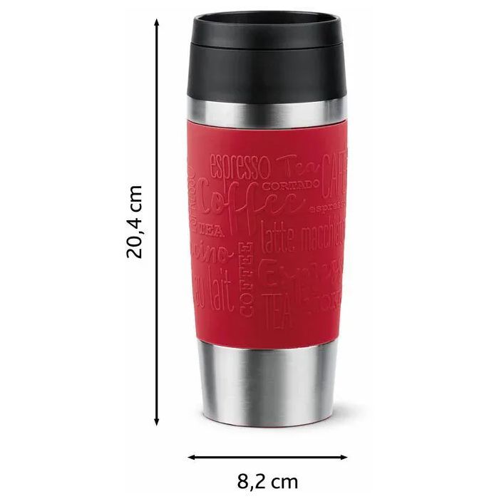 Термокружка Tefal Travel Mug Classic, 360мл, нержавіюча сталь, синій (N2020310) изображение 4