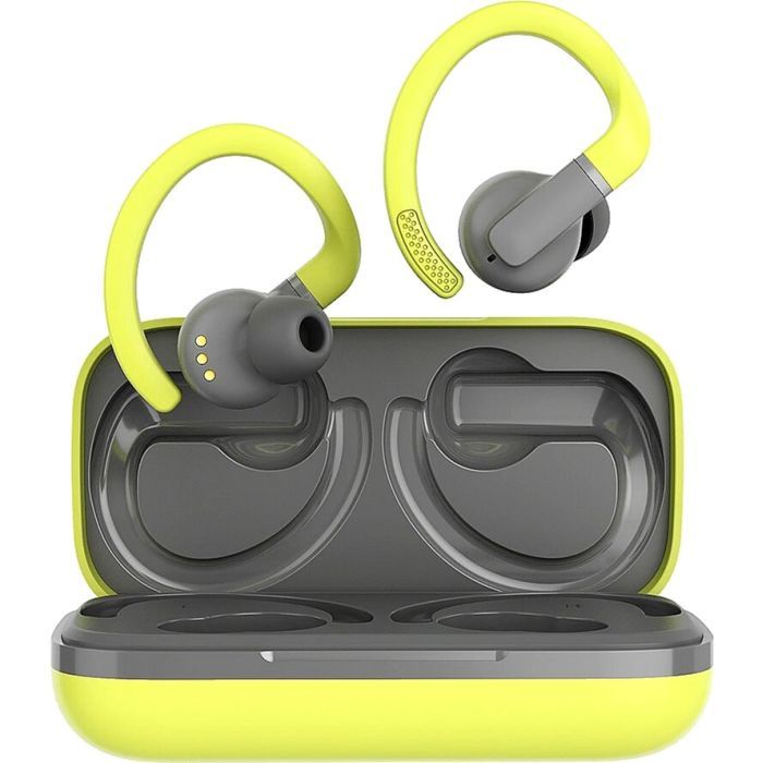 Наушники Canyon OnRun 11 Sport TWS Yellow/Grey (CNS-TWS11GR)