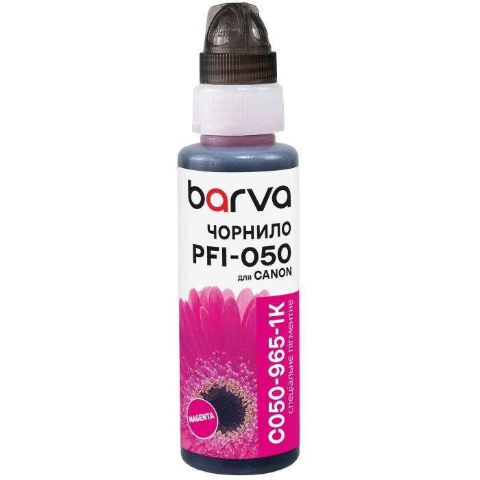 Чернила Barva Canon PFI-050 100мл, Pigm., флакон OneKey, Magenta (C050-965-1K)