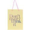 Подарочный пакет Axent бумажный Don't overthink it 18х24 см (8501-30-A) изображение 2