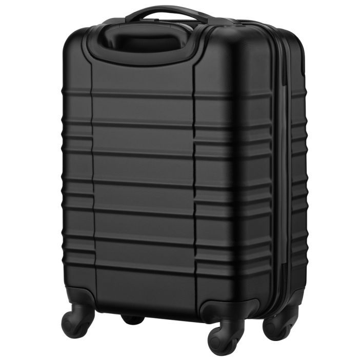 Чемодан Wenger Amplar, мала, пластик, 4 колеса, чорна (653143) изображение 3
