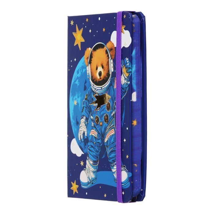 Книга записна ZiBi Bear A6 в клітинку тверда обкладинка на гумці 80 аркушів, синя (ZB.116103) зображення 2
