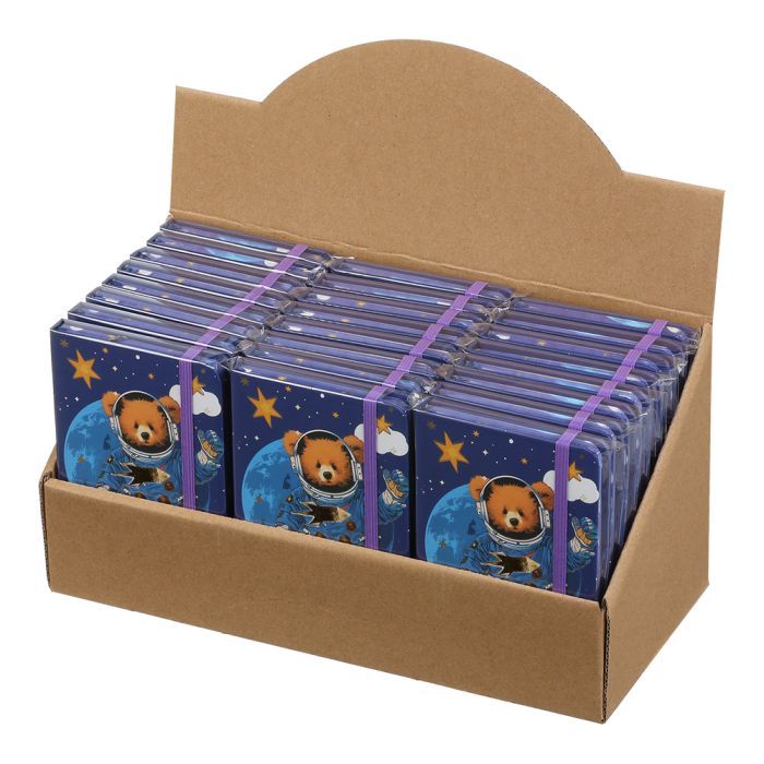 Книга записна ZiBi Bear A6 в клітинку тверда обкладинка на гумці 80 аркушів, синя (ZB.116103) зображення 4