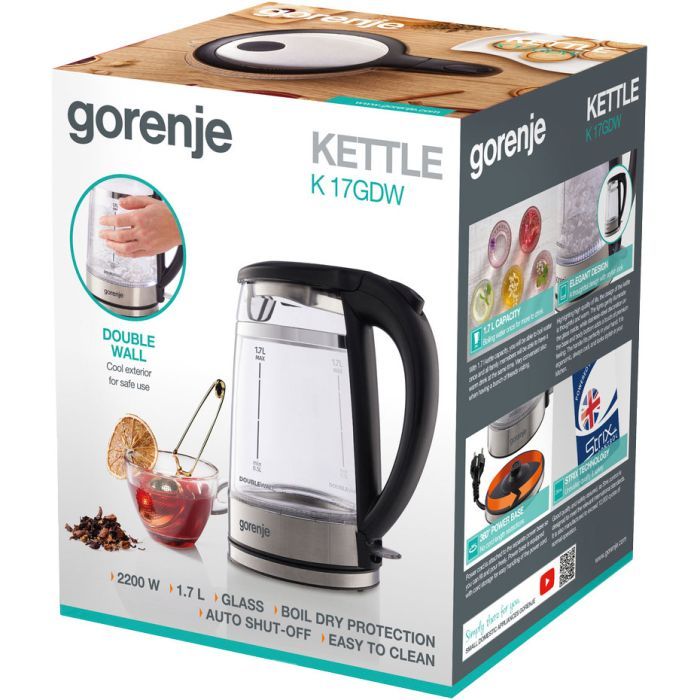 Електрочайник Gorenje K17GDW зображення 11