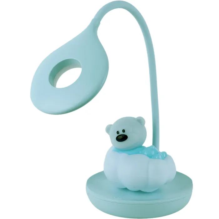 Настільна лампа Kite Cloudy Bear LED з акумулятором, рожева (K24-493-2-2)