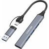 Концентратор Canyon hub DS-02 4in1 USB-A/C Grey (CNS-TDS02G) зображення 5