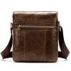 Сумка Vintage Вертикальная мужская Коричневая (14863) изображение 2