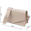 Сумка Grande Pelle Из натуральной кожи Бежевая (11568) изображение 3