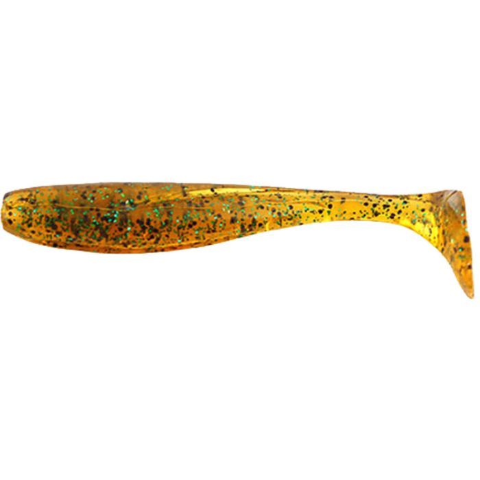 Силикон рыболовный FishUP Wizzle Shad 5" 036 - Caramel/Green&Black (4шт/уп) (1862.00.37)