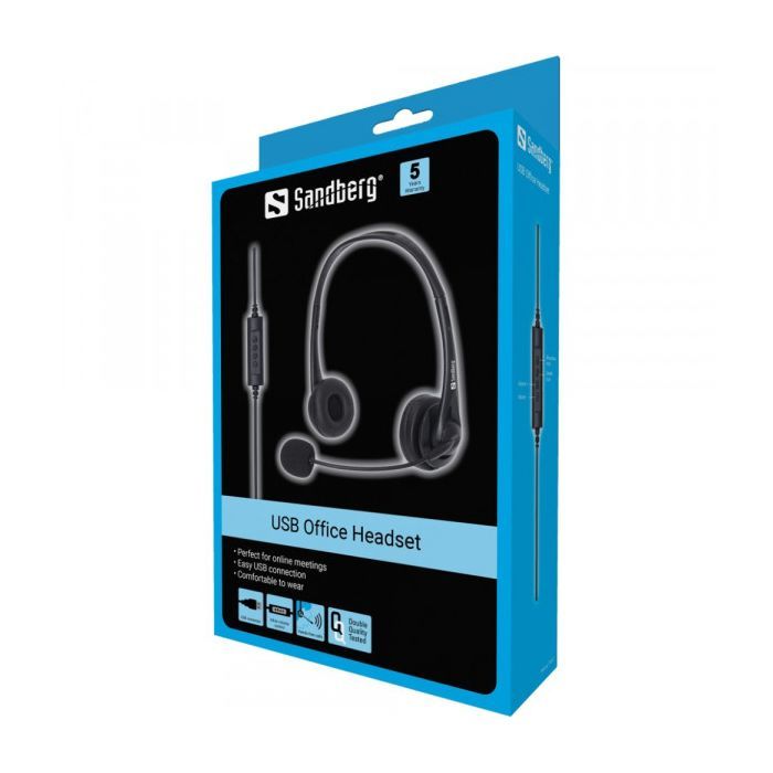 Навушники Sandberg Office USB Black (126-12) зображення 3