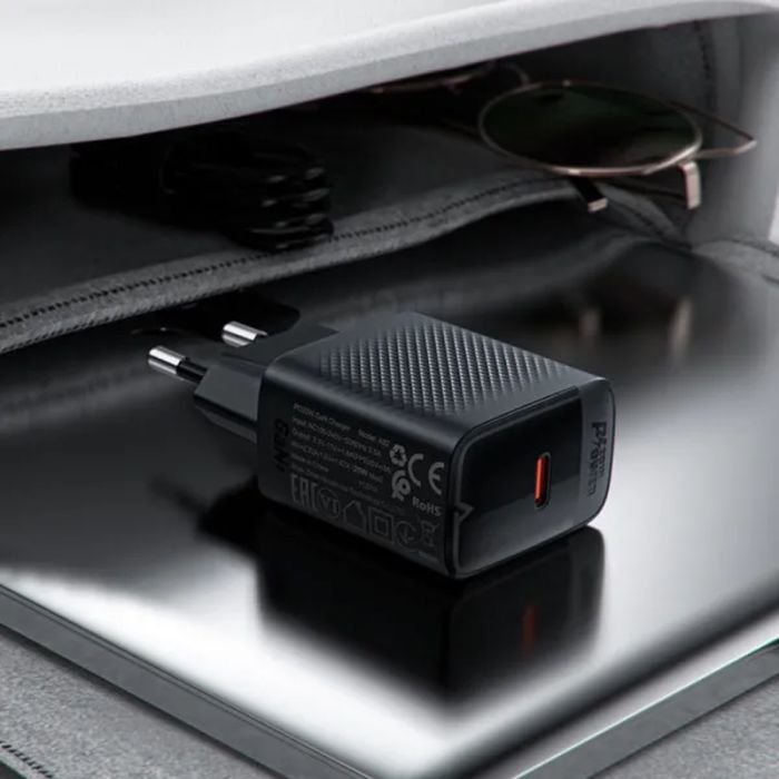 Зарядний пристрій Acefast USB-C 20W + Type-C cable A82 Fast Charger Black (6974316280057) зображення 7