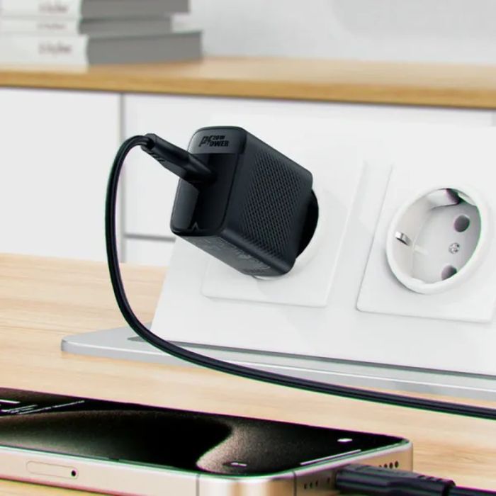 Зарядний пристрій Acefast USB-C 20W + Type-C cable A82 Fast Charger Black (6974316280057) зображення 8