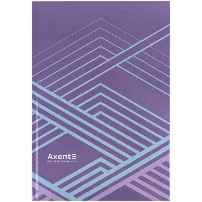 Книга записна Axent Lines А4, 96 аркушів, клітинка, бузкова (8422-583-A)