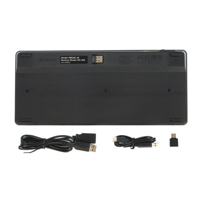 Клавиатура A4Tech FBK26C AS Wireless/Bluetooth Black (4711421000208) изображение 6