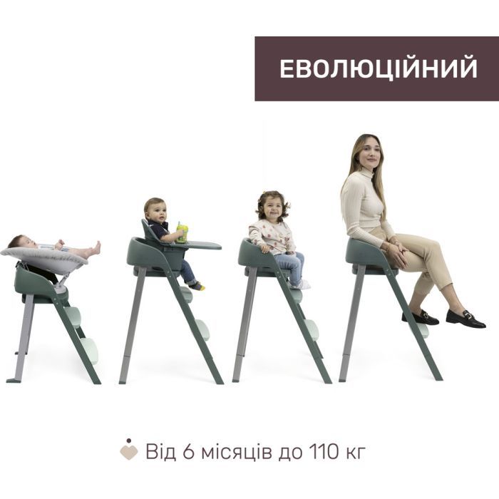 Стульчик для кормления Chicco 3 в 1 Crescendo Up бежевый (87046.85) изображение 7