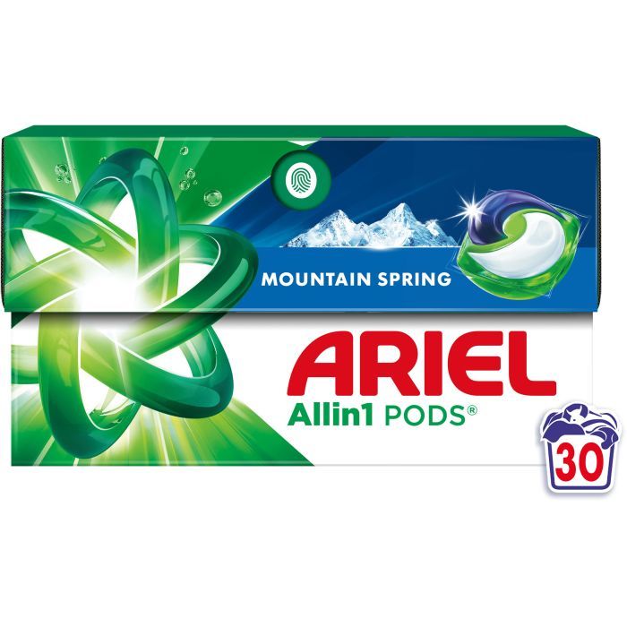 Капсулы для стирки Ariel Pods All-in-1 Горный источник 30 шт. (8700216765480) изображение 2