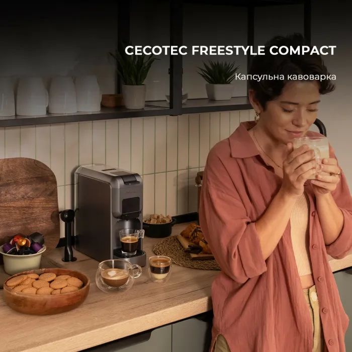 Капсульная кофеварка Cecotec FreeStyle Compact Black (CCTC-01851) изображение 2