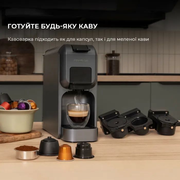 Капсульная кофеварка Cecotec FreeStyle Compact Black (CCTC-01851) изображение 5