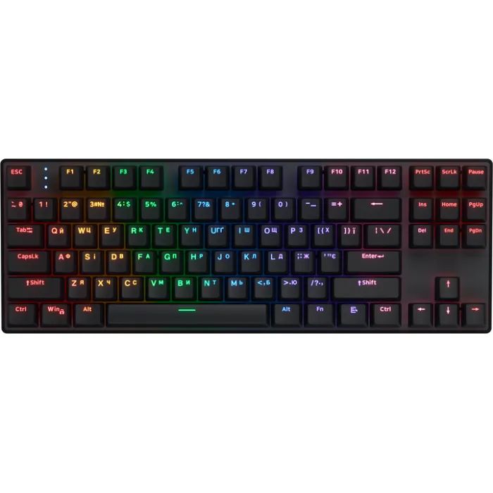 Клавиатура Hator Icefall Mecha TKL Rainbow Wireless/USB Black (HTK287UA)