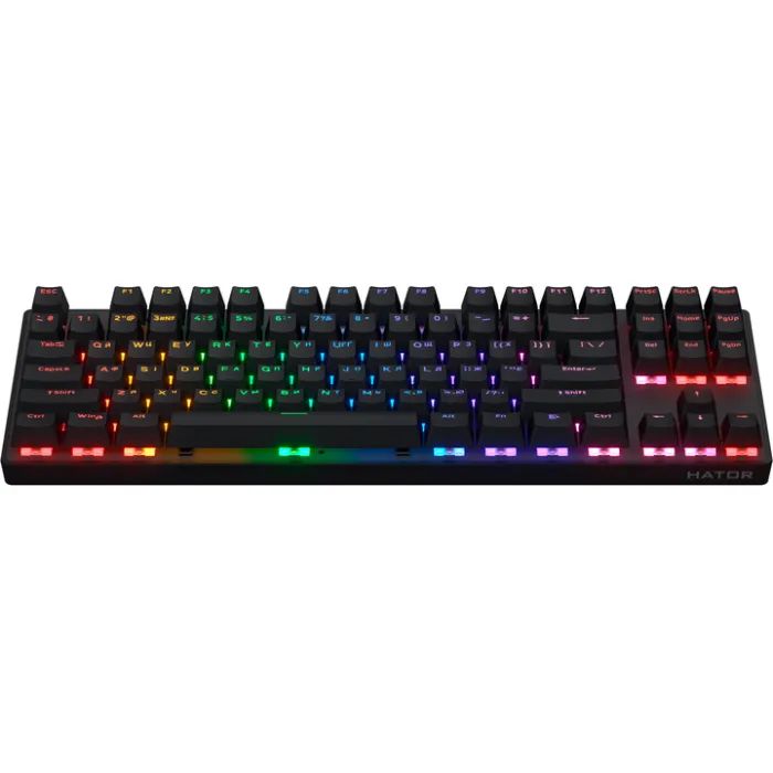 Клавиатура Hator Icefall Mecha TKL Rainbow Wireless/USB Black (HTK287UA) изображение 2