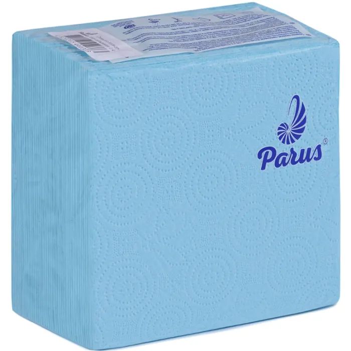 Салфетки столовые Parus 1 слой 33х33 см Синие 100 шт. (4820205440373)