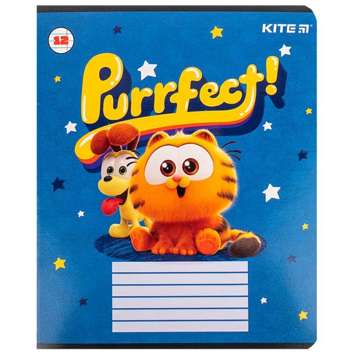 Зошит Kite Garfield, 12 аркушів, лінія (GF24-234) зображення 12