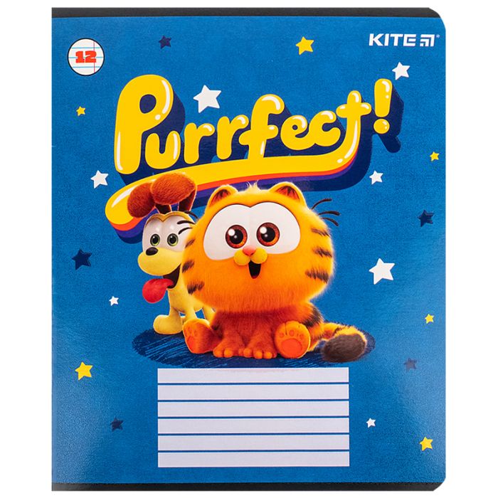 Зошит Kite Garfield, 12 аркушів, лінія (GF24-234) зображення 12