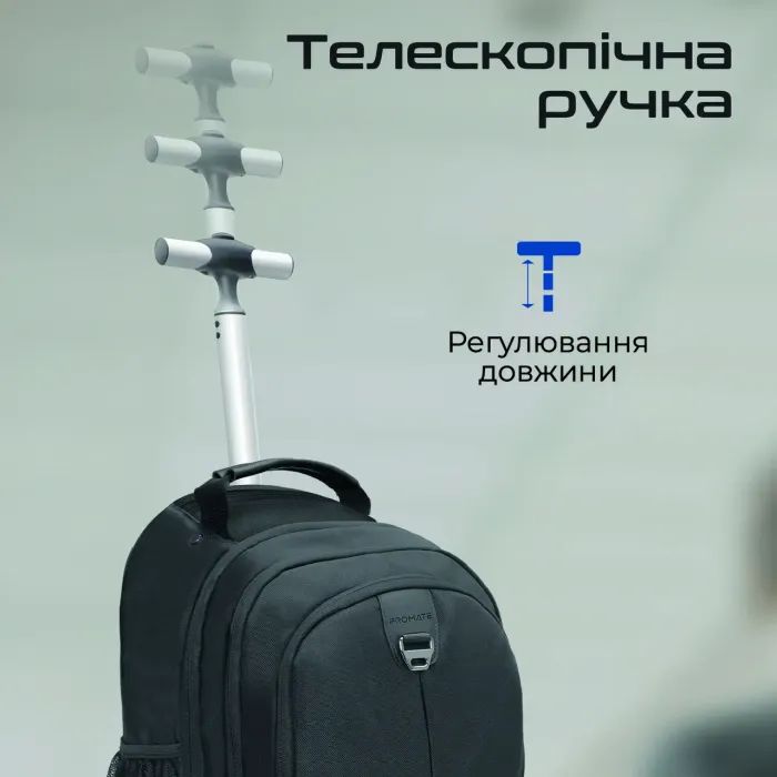 Рюкзак для ноутбука Promate 15.6" Compact-TR black (compact-tr.black) изображение 3