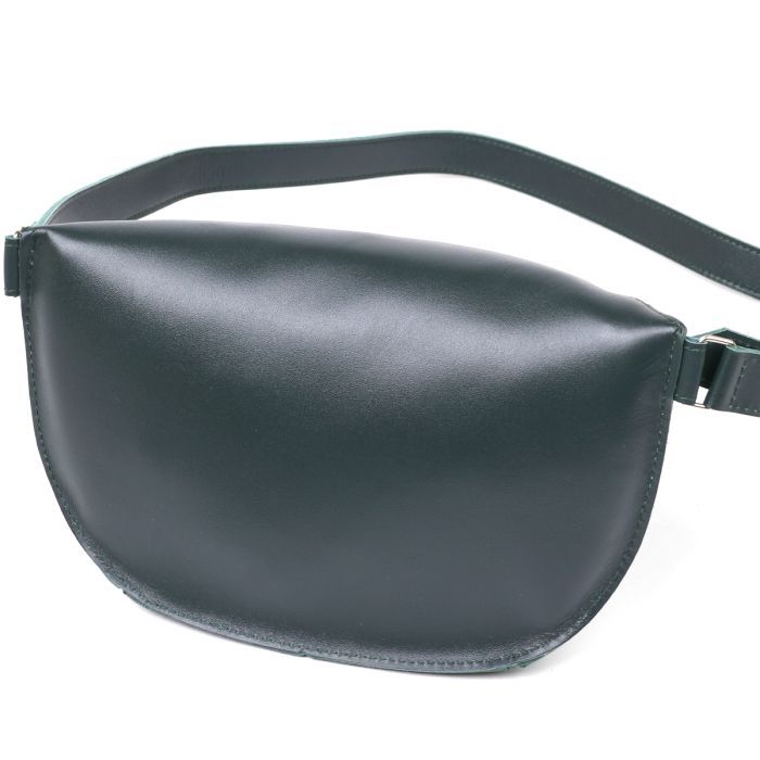 Сумка Shvigel Кожаная на пояс Зеленая (16390) изображение 2