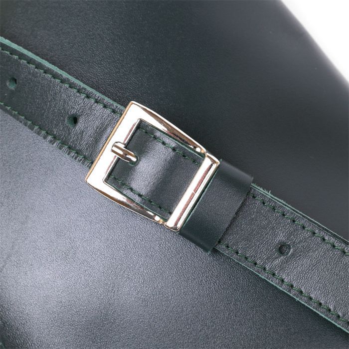 Сумка Shvigel Кожаная на пояс Зеленая (16390) изображение 5