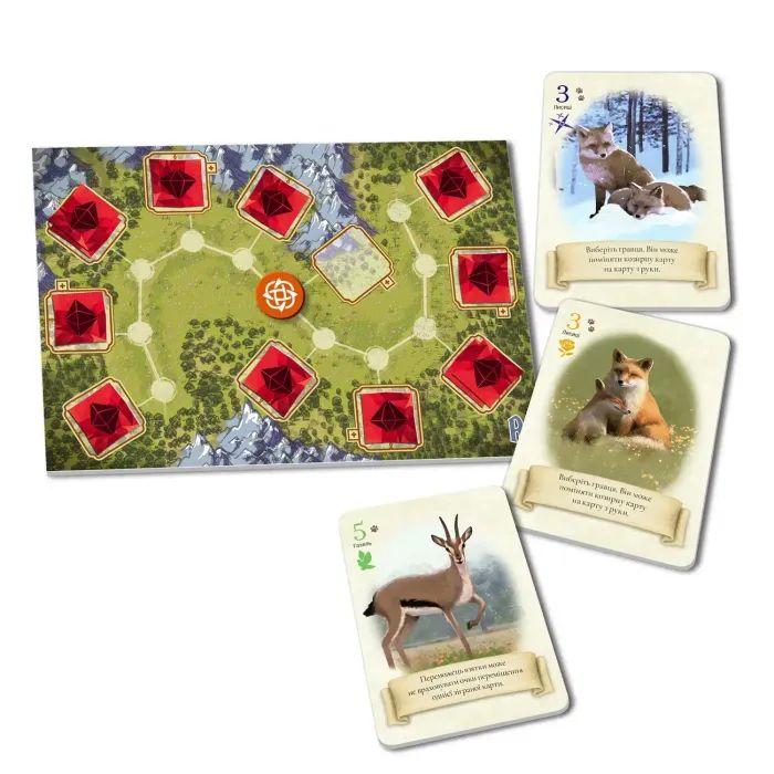 Настольная игра WoodCat Лис и Лес. Дуэт (The Fox in the Forest Duet) (укр.) (wdct011) изображение 2