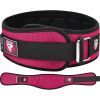 Атлетический пояс RDX RX4 EVA Curve неопреновий Pink XS (WBE-RX4P-XS)