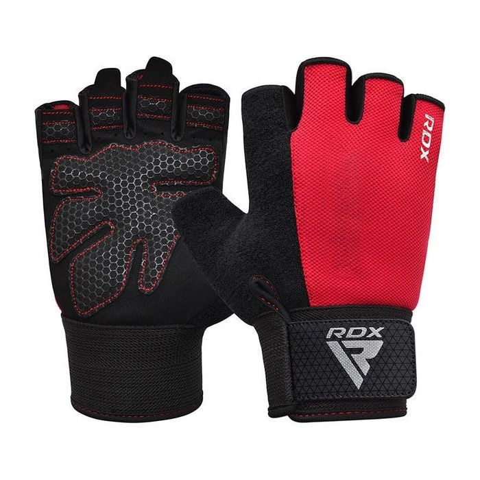 Перчатки для фитнеса RDX W1 Half Red L (WGA-W1HR-L)