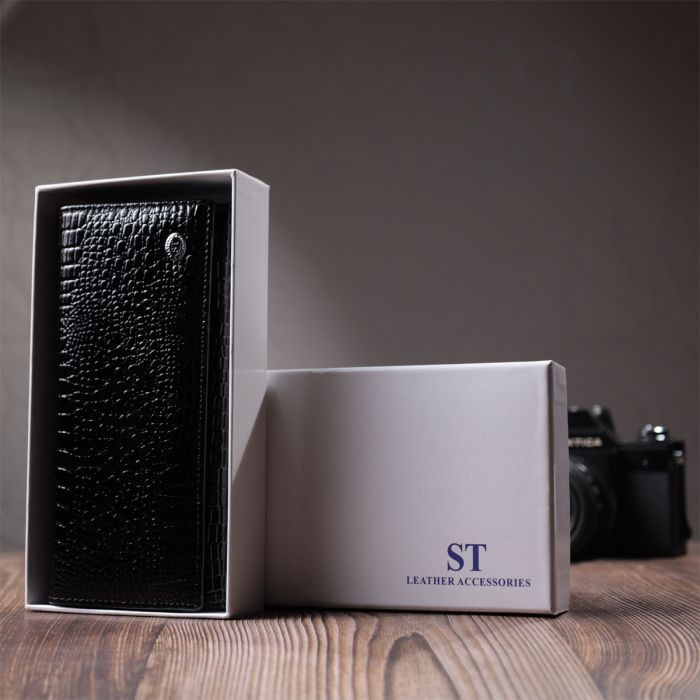 Кошелек ST Leather Из натуральной кожи Черный (22718) изображение 11