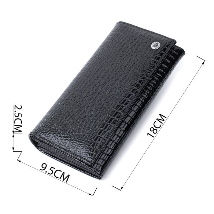 Кошелек ST Leather Из натуральной кожи Черный (22718) изображение 3