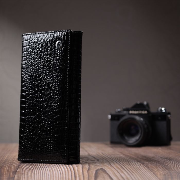 Кошелек ST Leather Из натуральной кожи Черный (22718) изображение 9