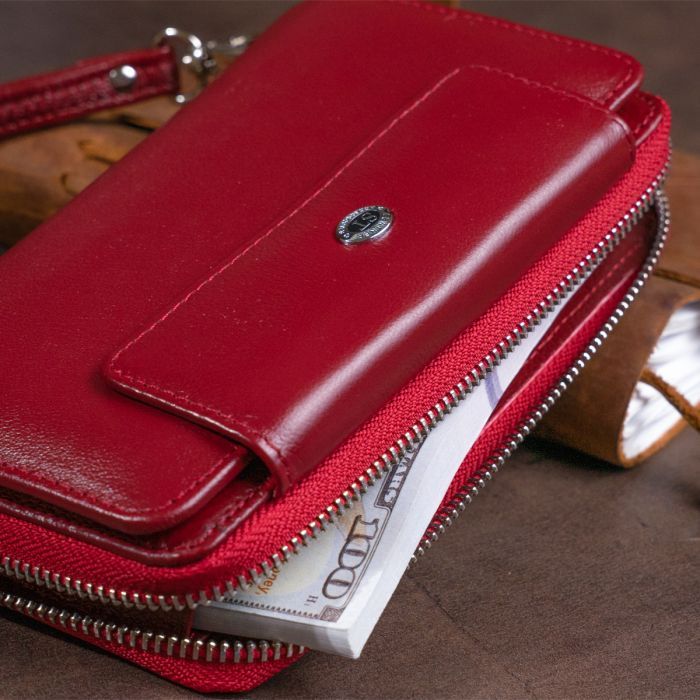 Кошелек ST Leather Из кожи Розовый (19344) изображение 10
