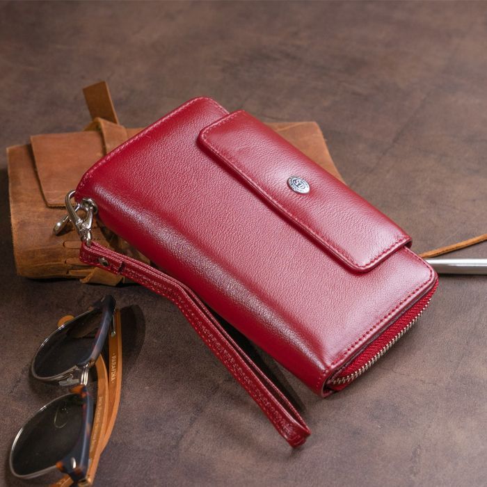 Кошелек ST Leather Из кожи Розовый (19344) изображение 11