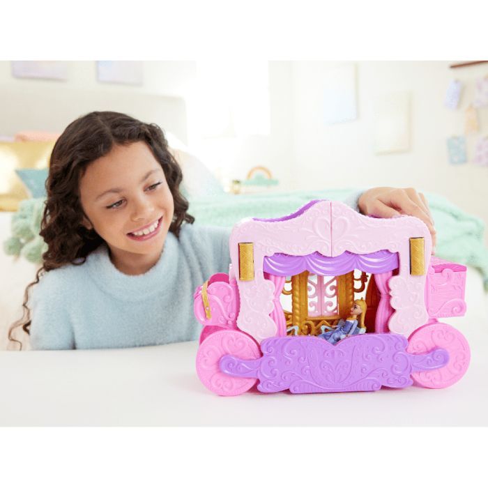Лялька Disney Princess Карета-замок з міні-лялькою Аврора 2 в 1 (HWX17) зображення 5