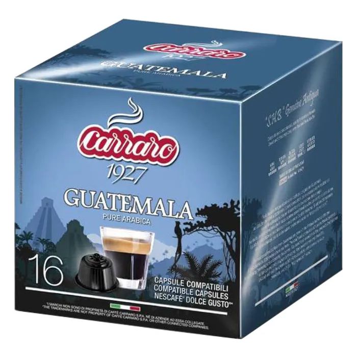 Кава Carraro Guatemala Dolce Gusto в капсулах 16х7 г (8000604900890)