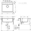 Мойка кухонная Hansgrohe S520-F510 + зміш. Talis M54 (43359670) изображение 6